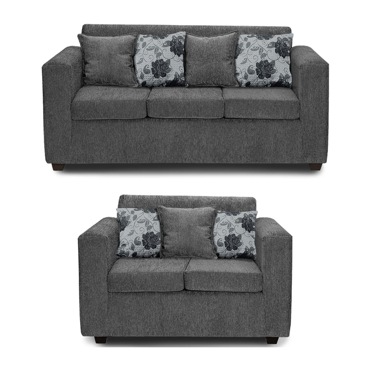 ADONIS LEUDH - Living 3+2 Ezeiza Chenille Gris