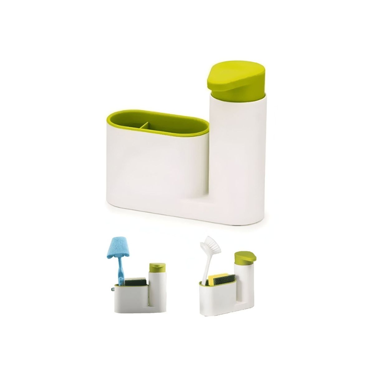 GENERICO - Dispensador Jabon Liquido Lavalozas Lavaplatos Porta Esponja