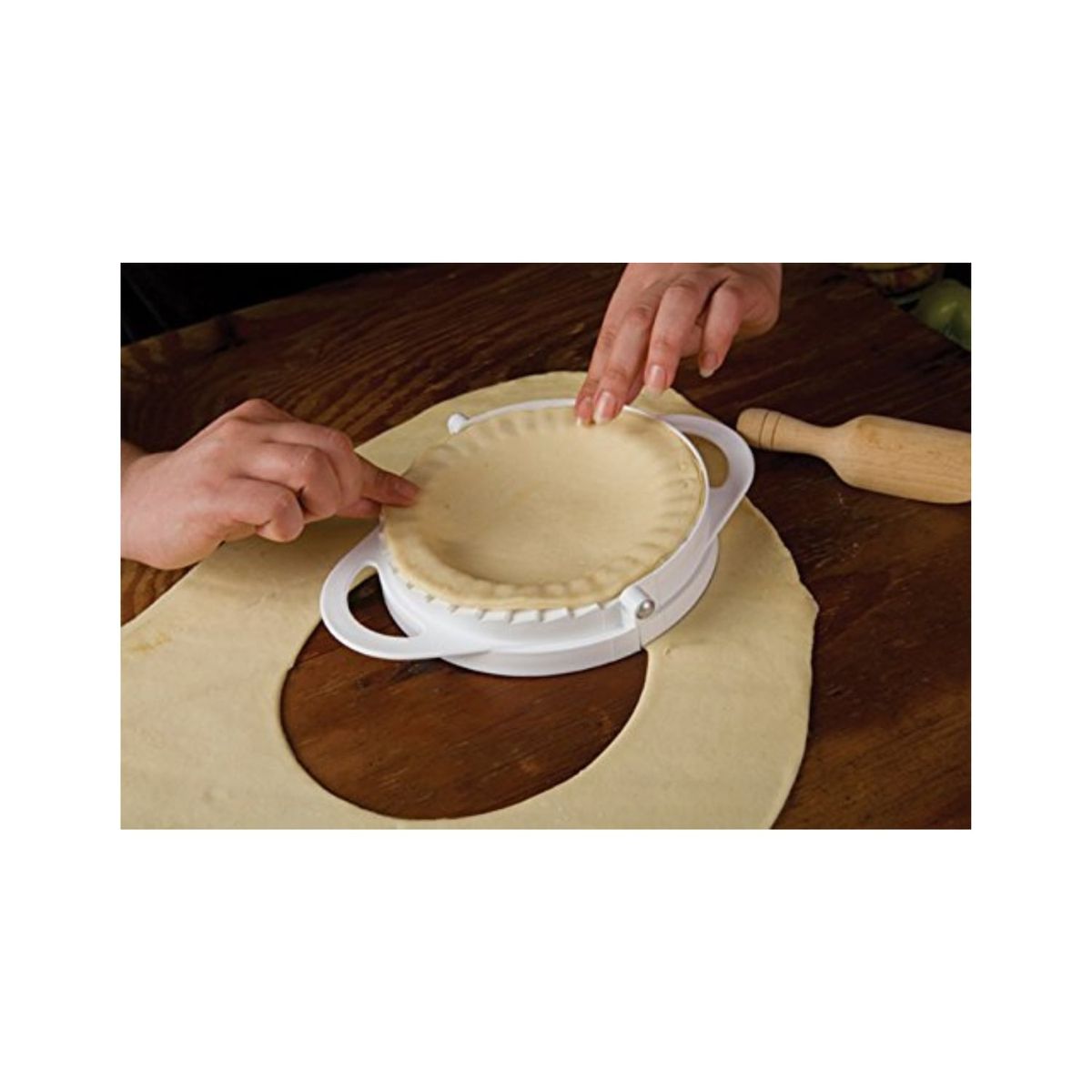 GENERICO - Molde Empanada 18cm Semicirculo Cortador de Masa Cocina
