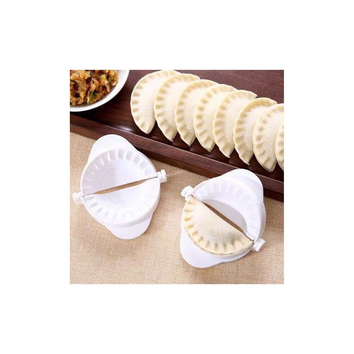 GENERICO - Set 3 Moldes Plasticos Para Empanadas de diferente Tamaño