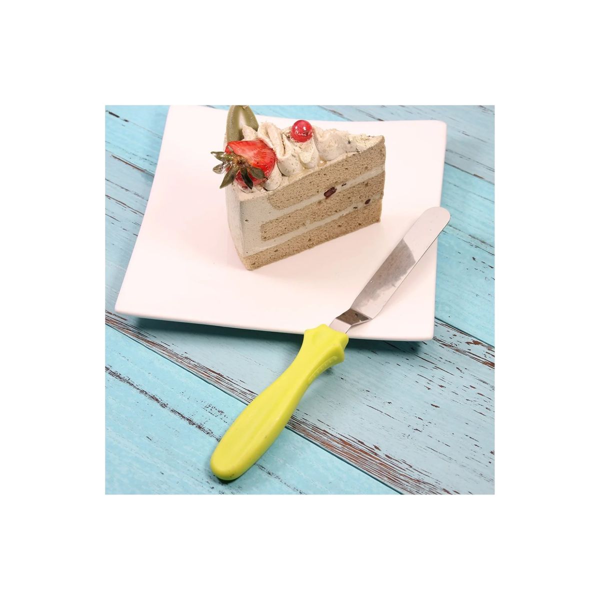 GENERICO - Set 3 Espátulas Para Alisar y Untar Cocina Reposteria Verde.