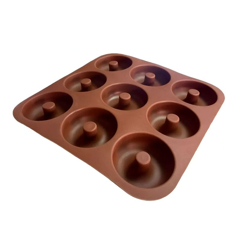 GENERICO - Moldes Silicona Donas Moldes De Silicona Donut Molde Dona Marron.