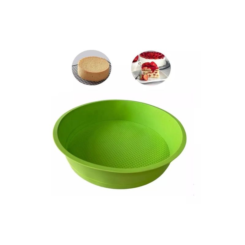 GENERICO - Molde Silicona Redondo 26cm para Torta Queque Reposteria