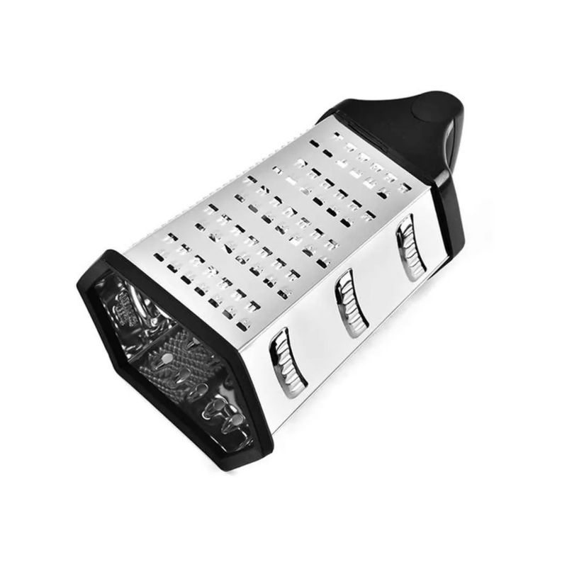 GENERICO - Rallador 6 Caras Hexagonal Para Verduras Queso Cocina Acero