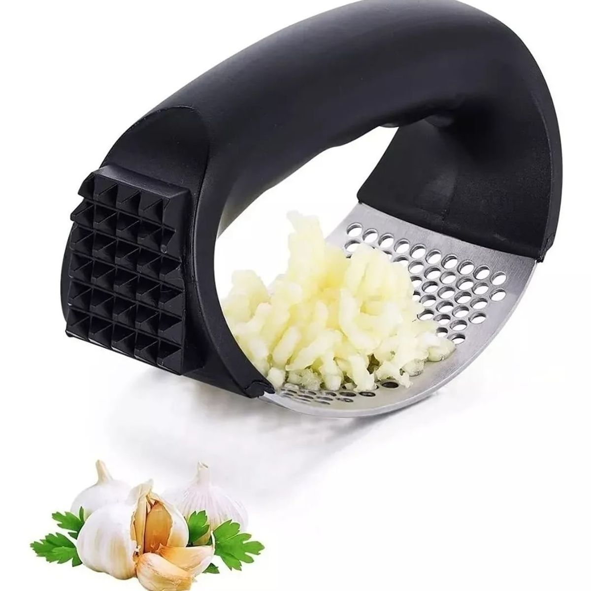 GENERICO - Prensa Para Ajo Triturador Ovalado Moledor Triturador Acero
