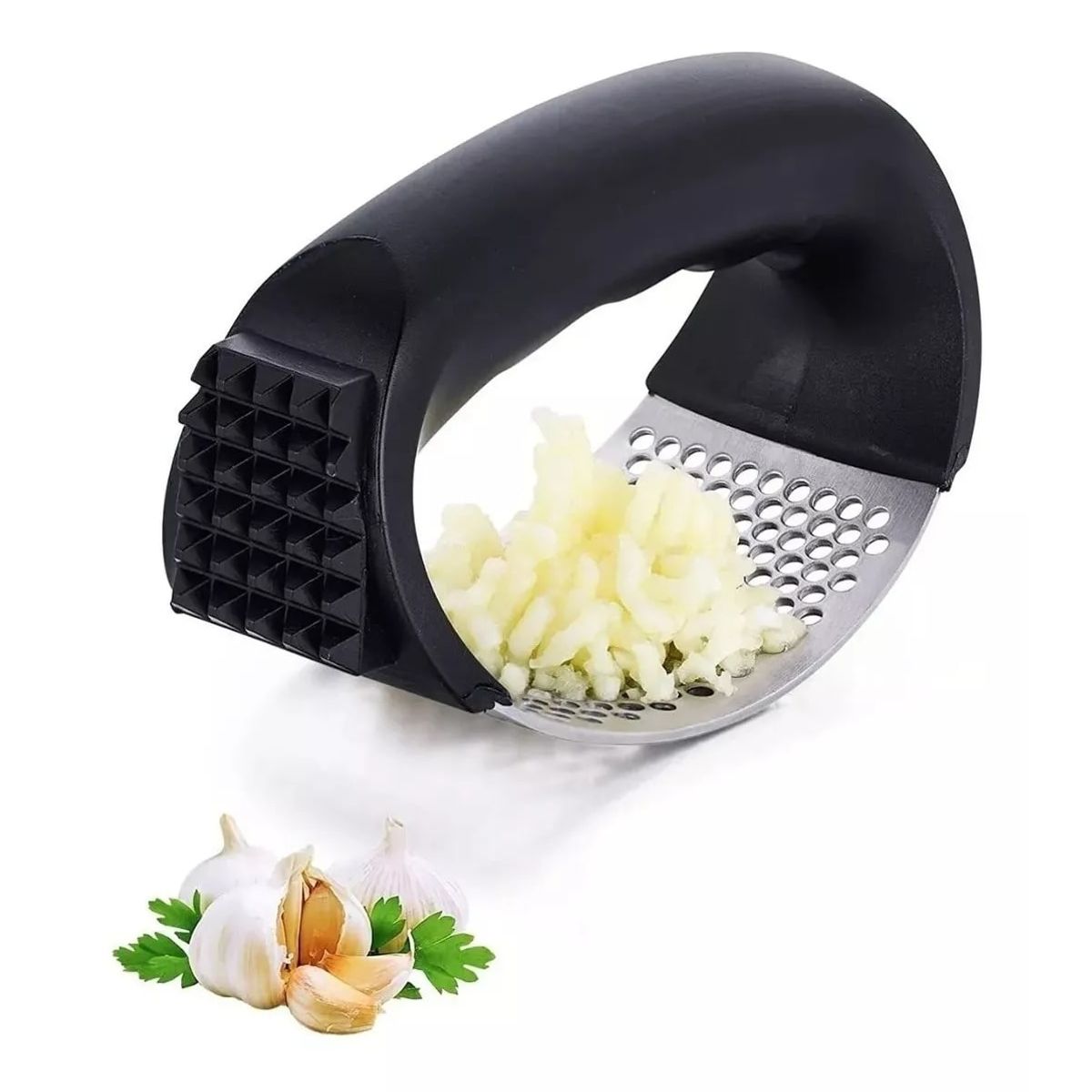GENERICO - Prensa Para Ajo Triturador Ovalado Moledor Triturador Acero