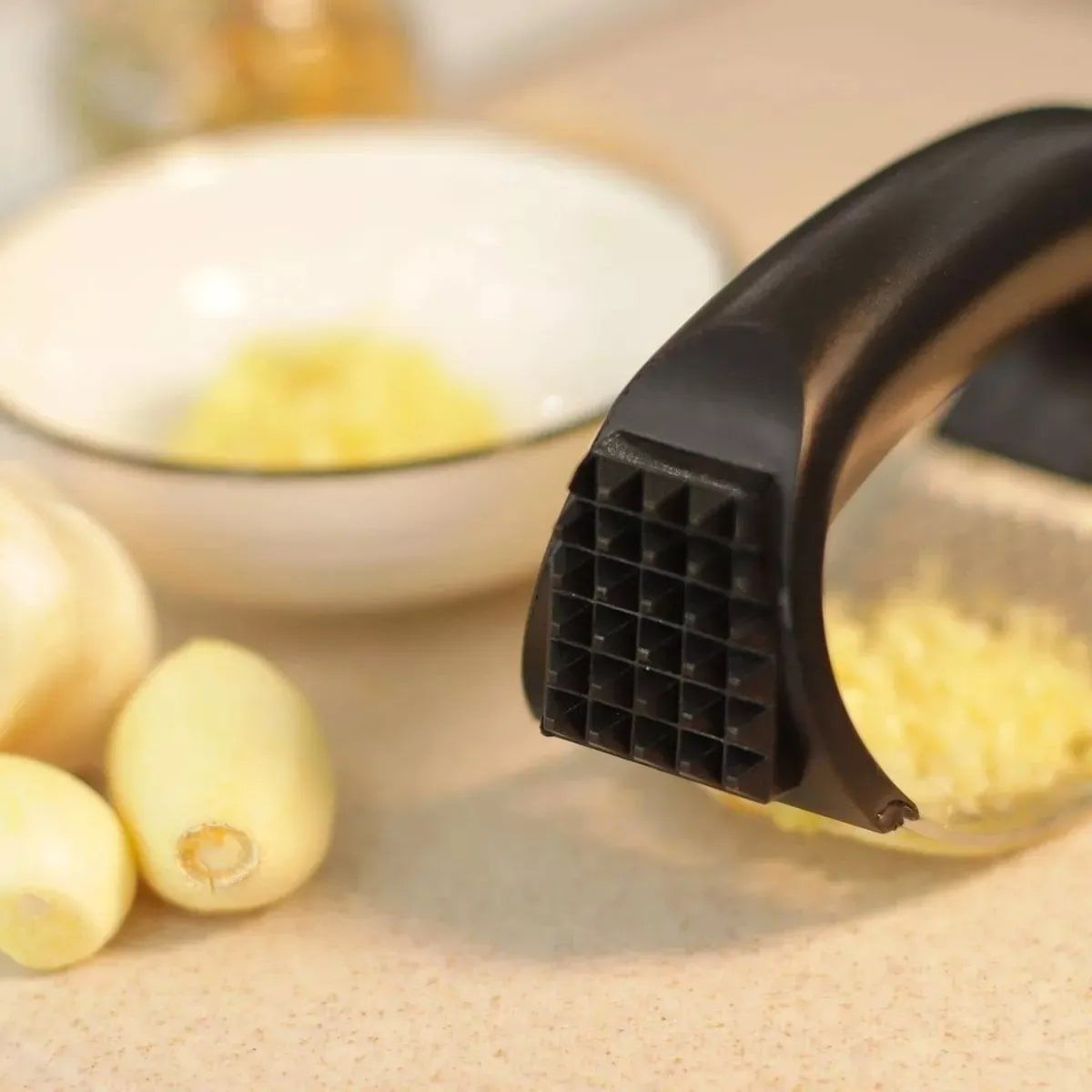 GENERICO - Prensa Para Ajo Triturador Ovalado Moledor Triturador Acero