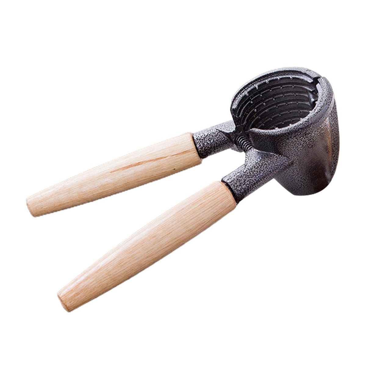 GENERICO - Pelador De Nueces Tipo Alicate Mango Madera Prensador