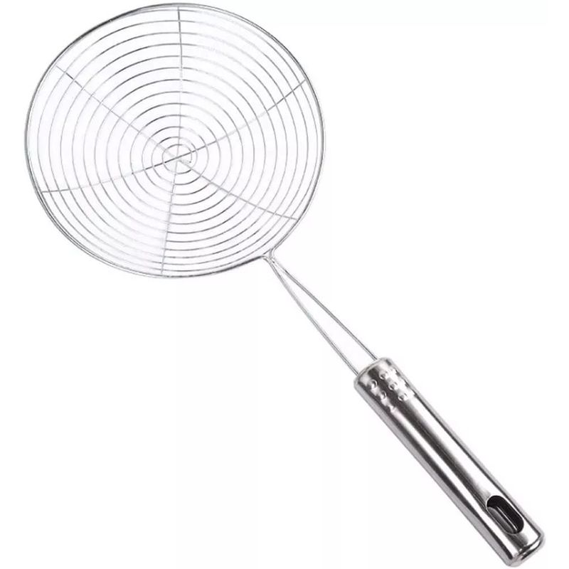 GENERICO - Colador Para Frituras 19cm Multiuso Acero Cocina.