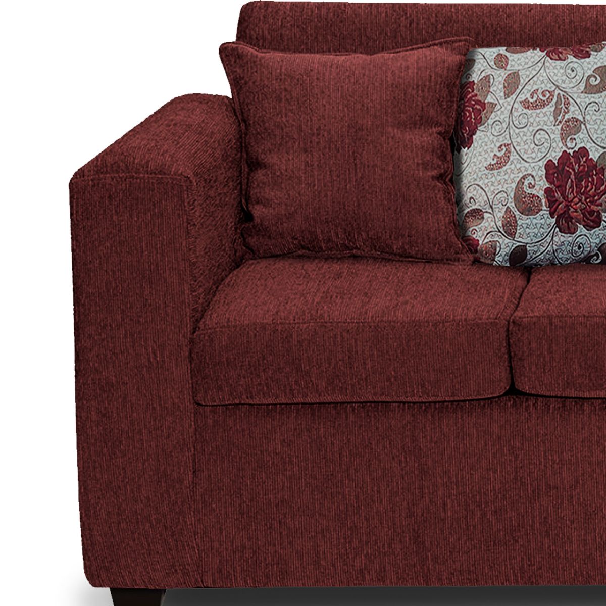 ADONIS LEUDH - Living 3+1+1 Ezeiza Chenille Rojo