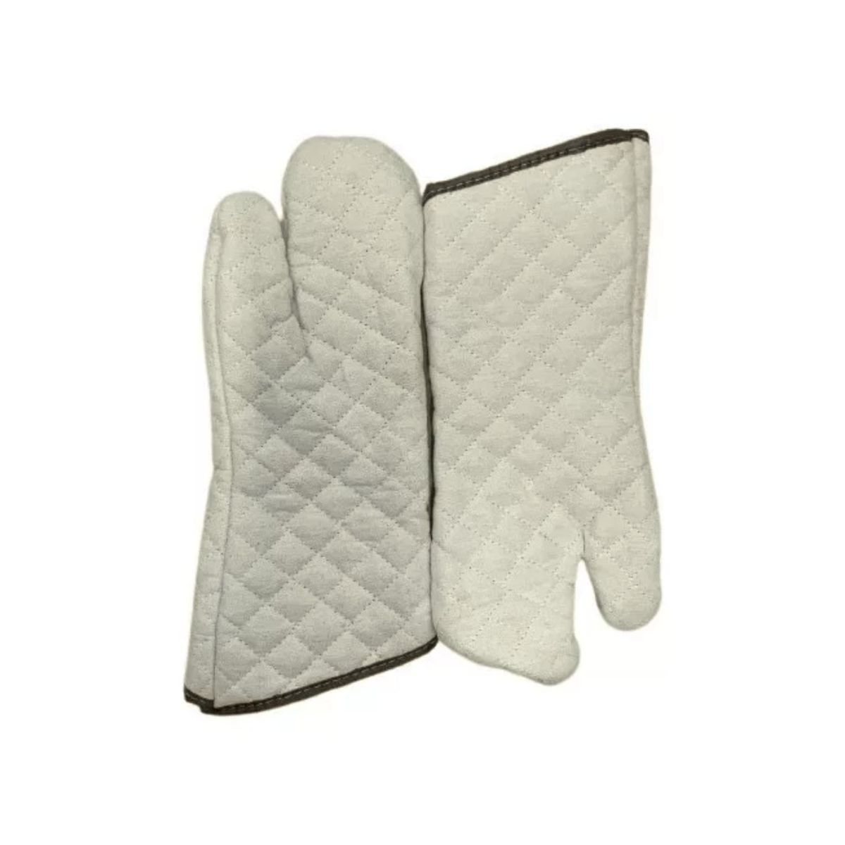 GENERICO - Set 2 Guante Mano Cocina Algodón Largo 37cm Protege Horno Cocina