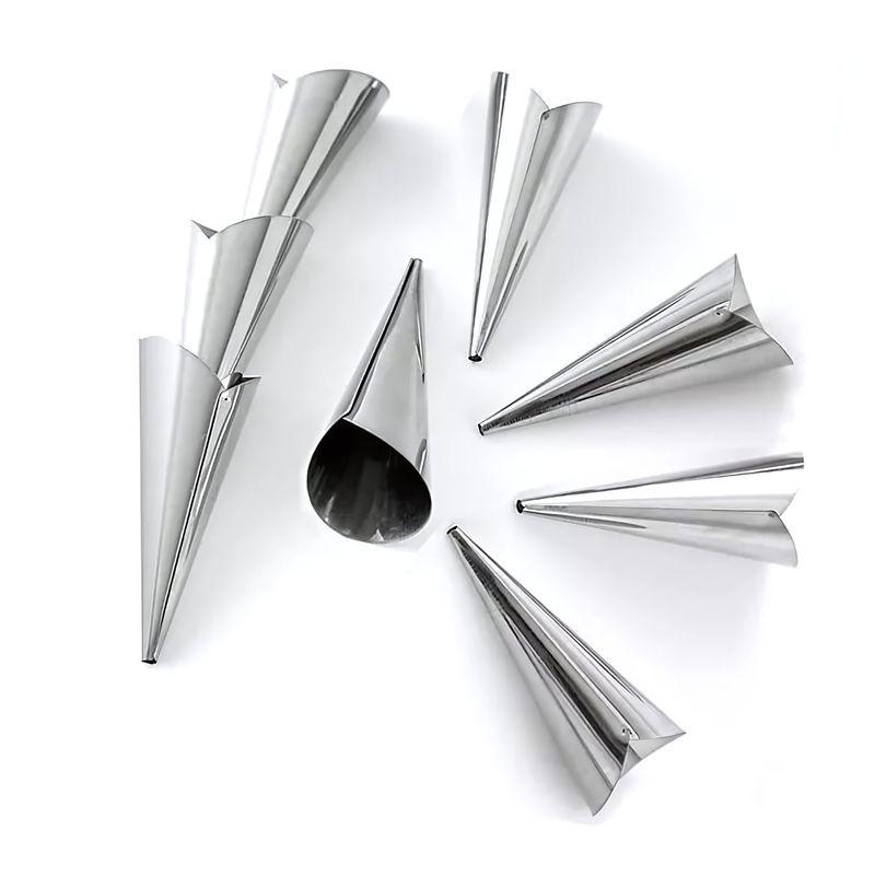 GENERICO - Set 24 Moldes Cono Para Cachitos Cannoli Croissant Reposteria