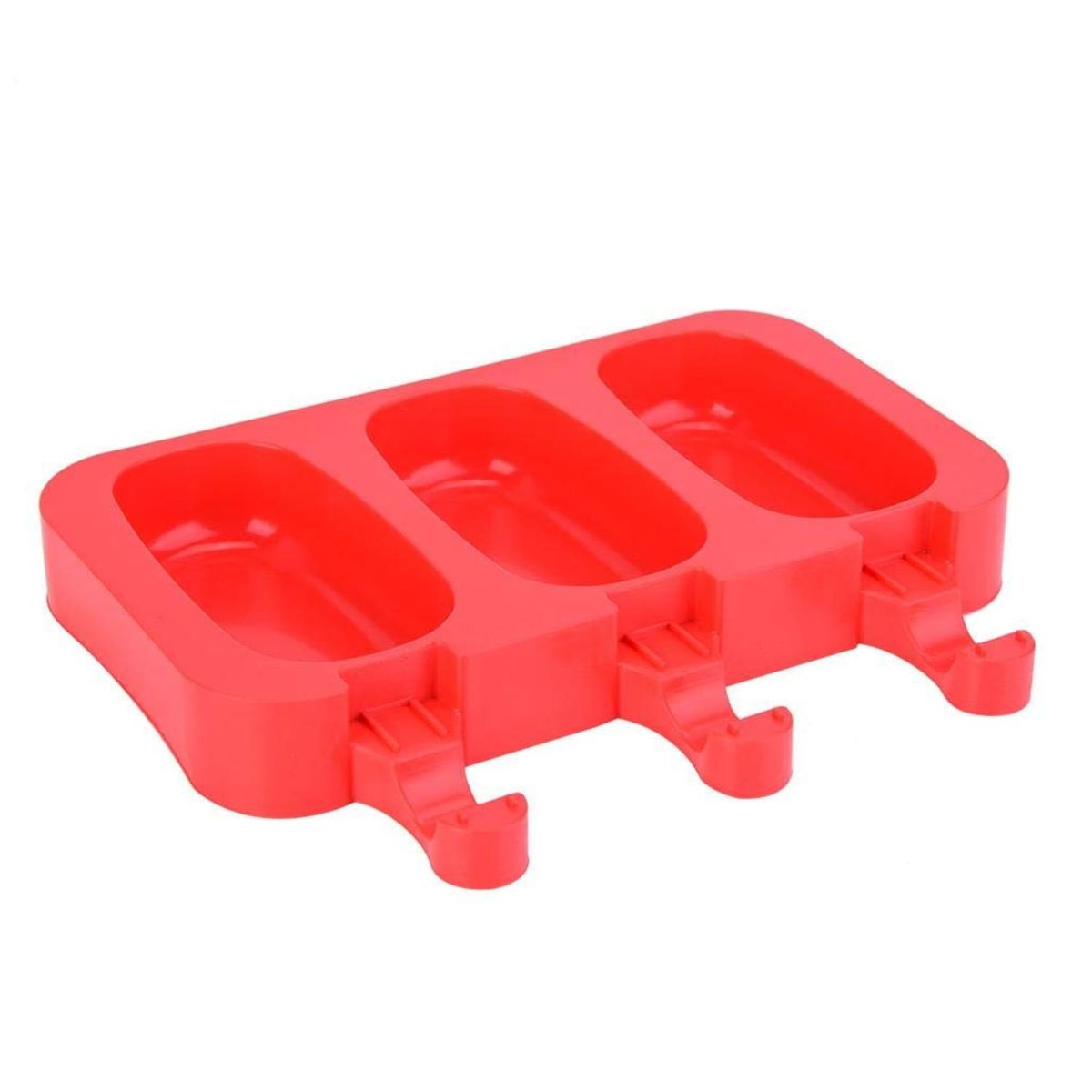 GENERICO - Molde Silicona 3 Helados Con Tapa Paleta De Helado Cakesicle