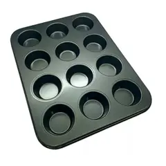 GENERICO - Molde Teflon 12 Muffins Queque Cupcakes Reposteria Cocina