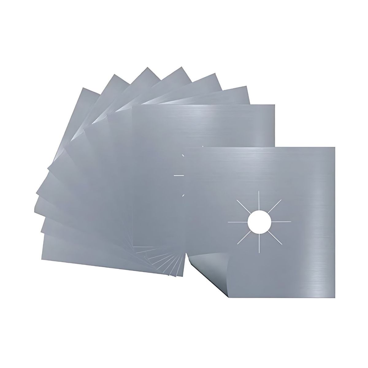 GENERICO - Set 12 Laminas Protectoras 27cm Cocina Aluminio Desechables