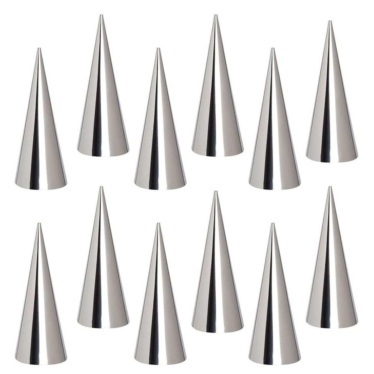 GENERICO - Set de 24 Moldes con Forma de Cono para Cannolis y Croissants