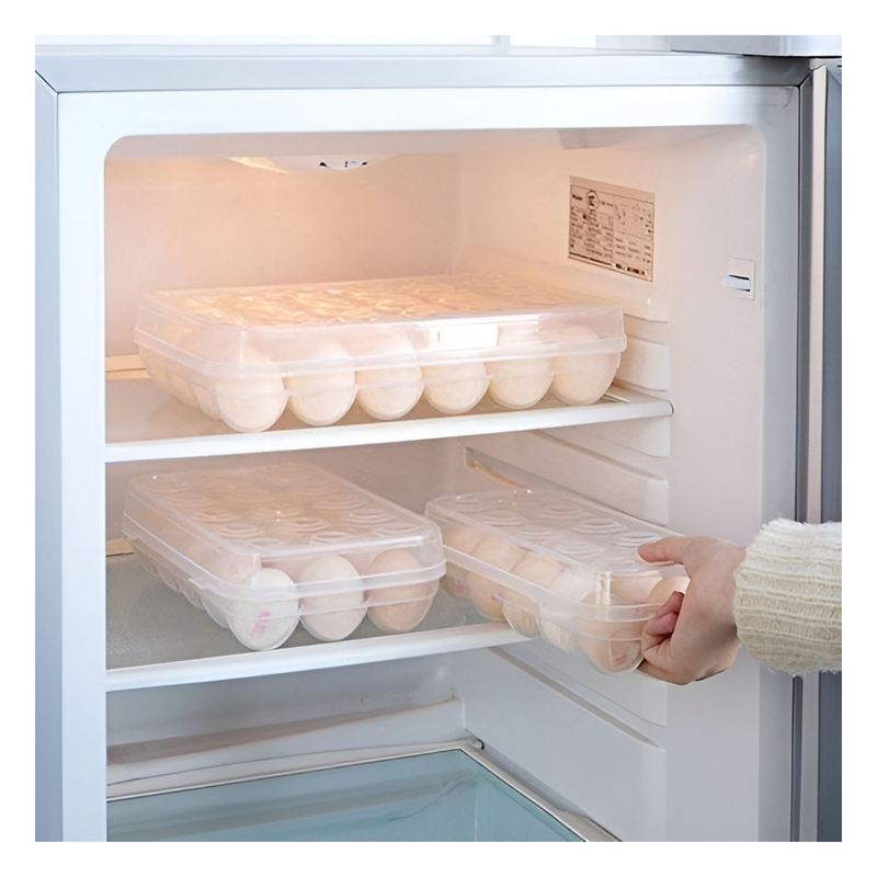 GENERICO - Caja de almacenamiento de huevos 10 uds