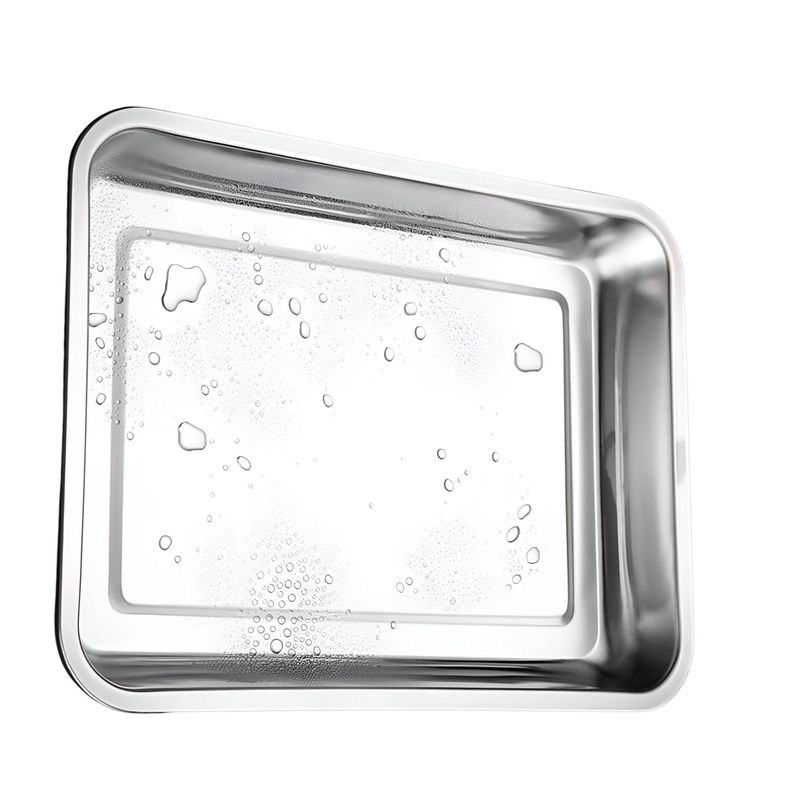 GENERICO - Bandeja Multiuso Rectangular de Acero para Horno 36x27 cm