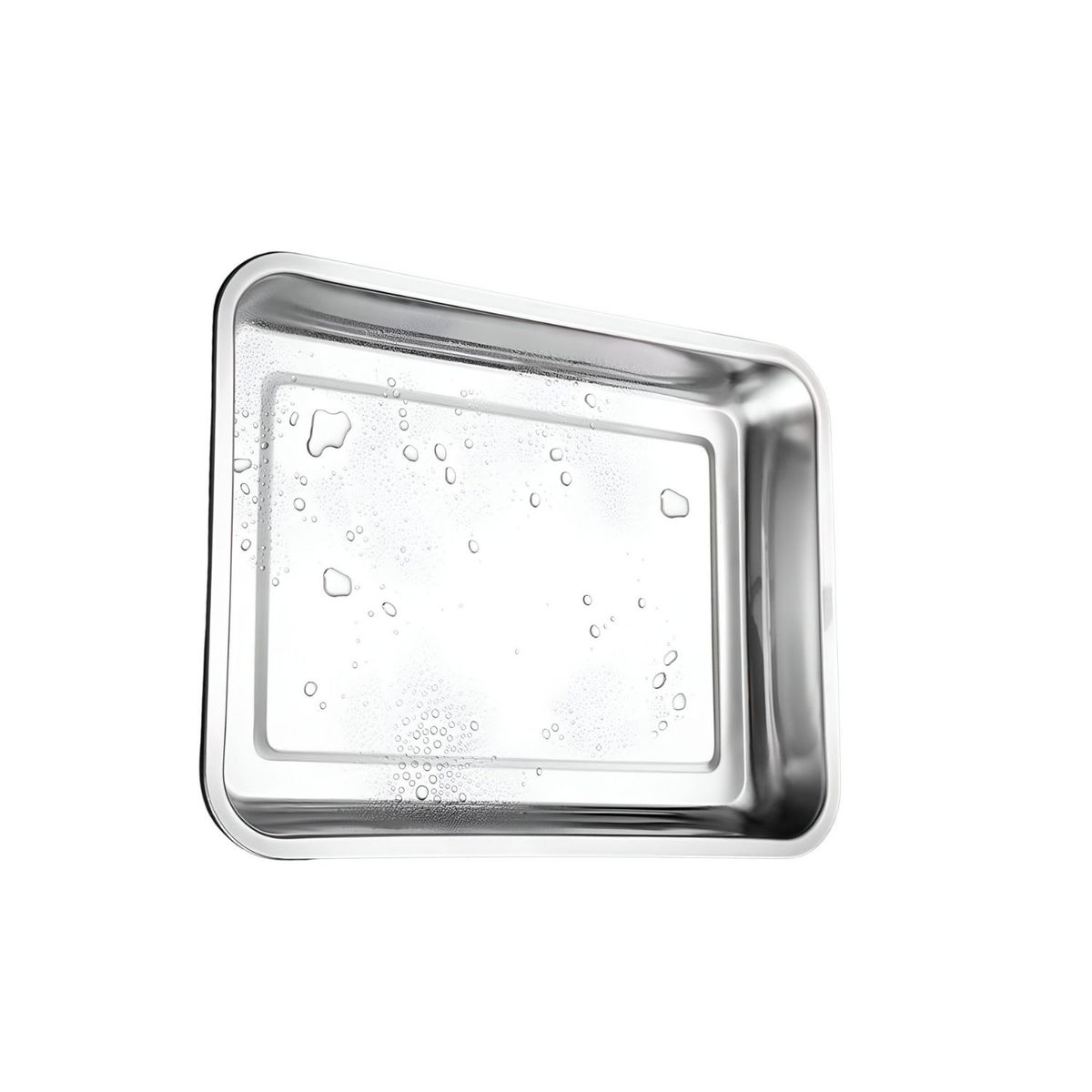 GENERICO - Bandeja Multiuso Rectangular de Acero para Horno 40x30 cm