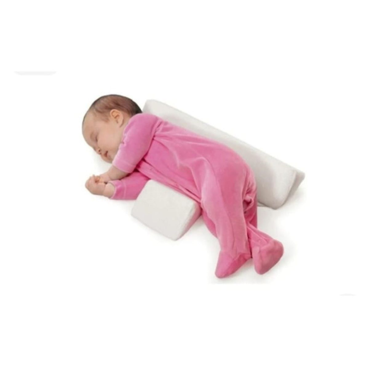 GENERICO - Cojín Antivuelco Bebe  Safer Sleepers ROSADO