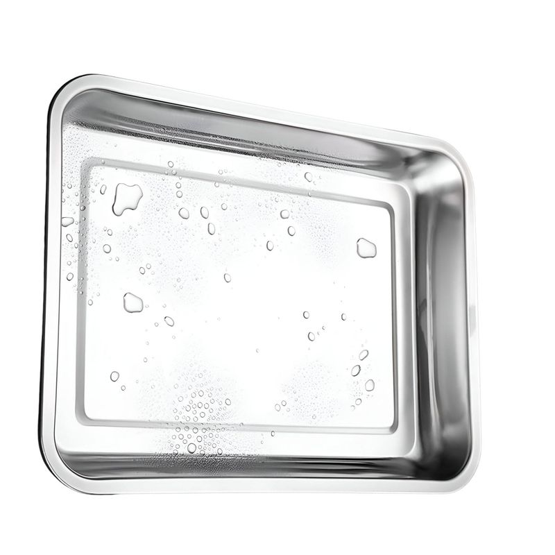 GENERICO - Bandeja Rectangular Profunda de Acero para Horno 40x30 cm