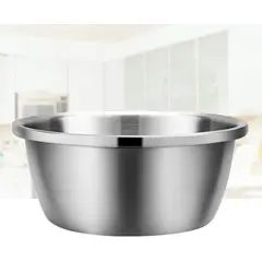 GENERICO - Bowl Ensaladera Redondo Base Plana Acero Cocina 26CM