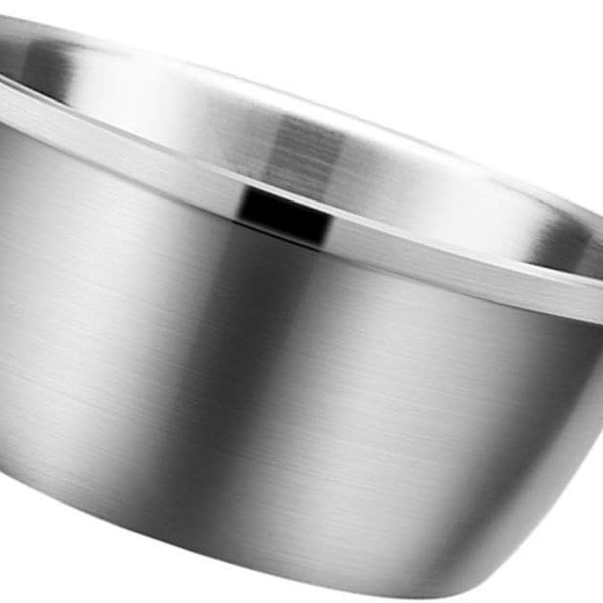GENERICO - Bowl Ensaladera Redondo Base Plana Acero Cocina 26CM