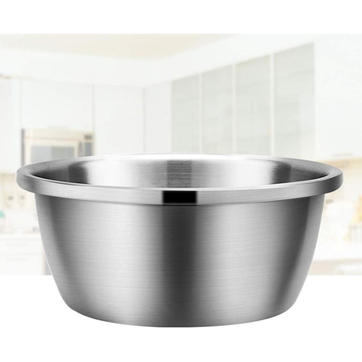 GENERICO - Bowl Ensaladera Redondo Base Plana Acero Cocina 32CM
