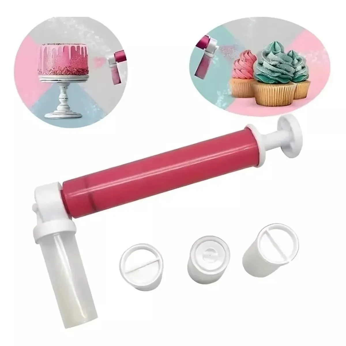 GENERICO - Aerógrafo Manual Para Repostería Cocina