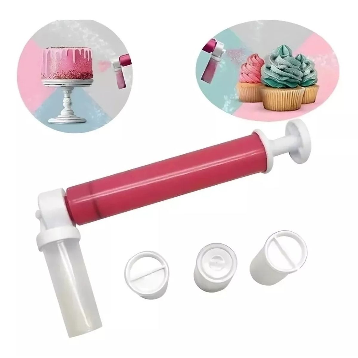 GENERICO - Aerógrafo Manual Para Repostería Cocina