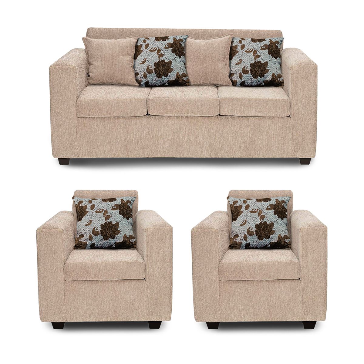 ADONIS LEUDH - Living 3+1+1 Ezeiza Chenille Beige XL