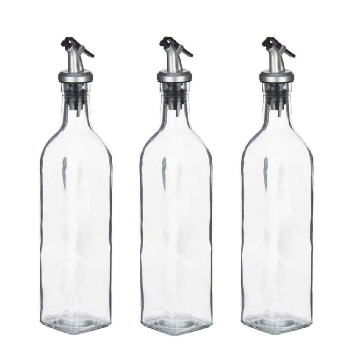 GENERICO - Pack 3 Botellas 500 ml para Aceite y Vinagre