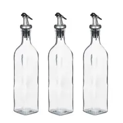 GENERICO - Pack 3 Botellas 500 ml para Aceite y Vinagre