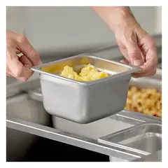 GENERICO - Contenedor Gastronómico de Acero para Cocina 17x16x10cm