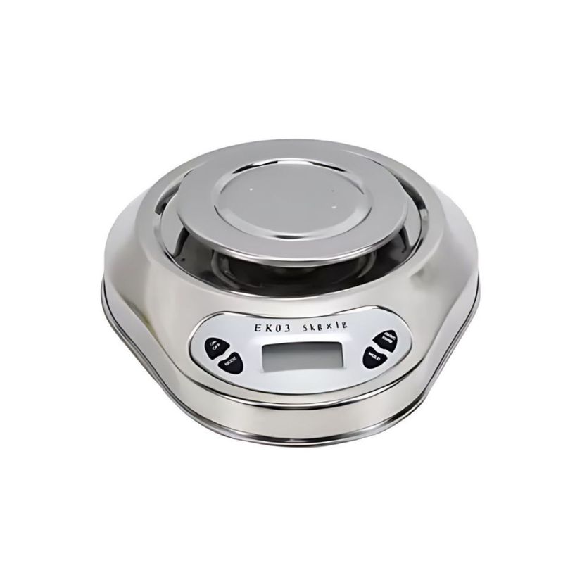 GENERICO - Pesa Digital Cocina Bowl Acero Recipiente 5kg Pantalla LCD