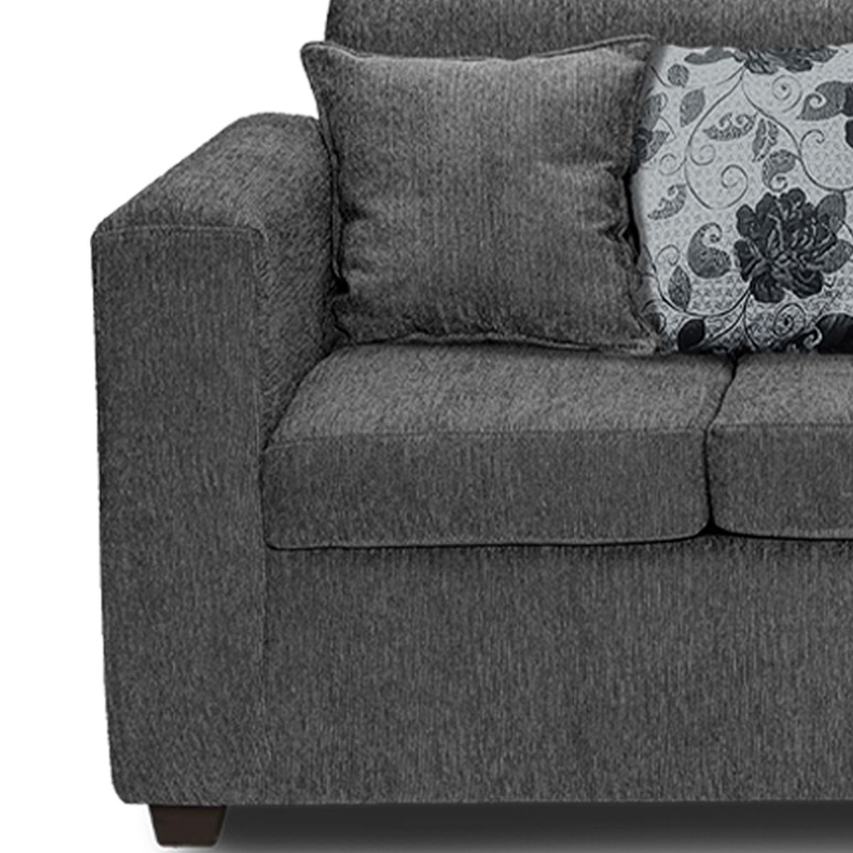 ADONIS LEUDH - Living 3+1+1 Ezeiza Chenille Gris XL