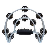 PANDERO MEDIA LUNA DOBLE BLANCO