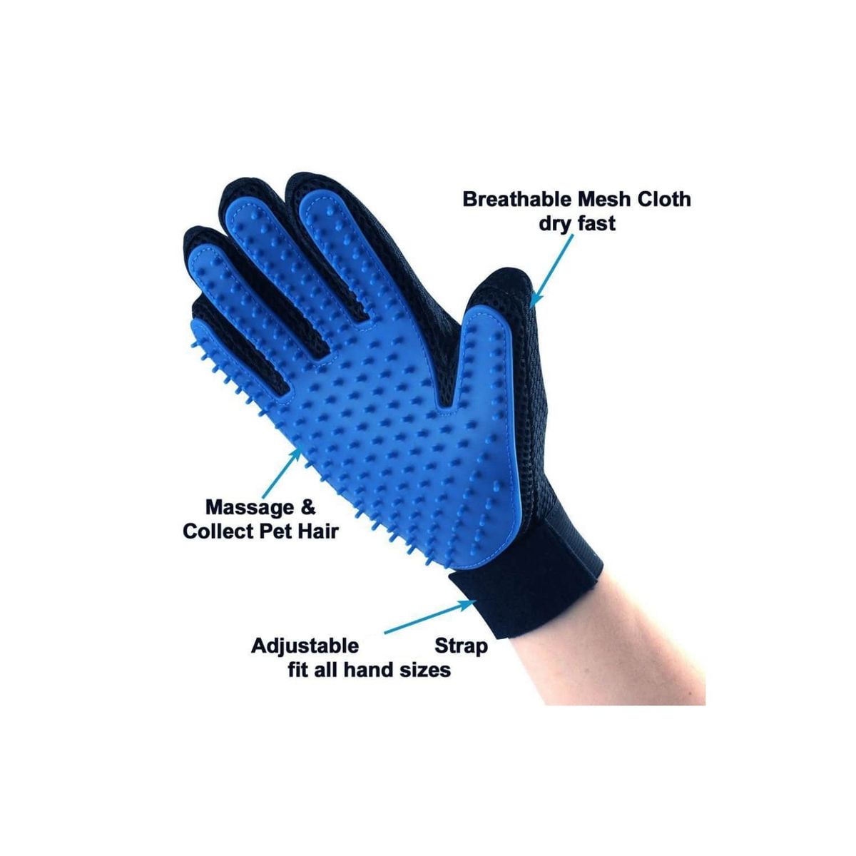 GENERICO - Guante Cepillo Quita Saca Pelo Mascotas Perros Y Gatos