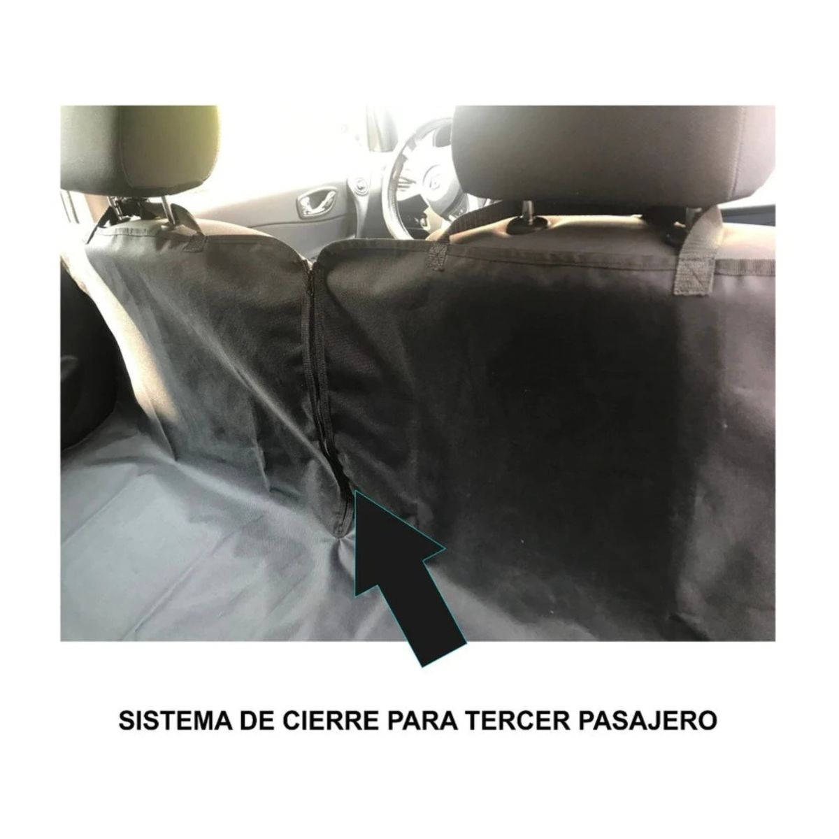 GENERICO - Lona Funda Manta Protectora Cubre Asiento Auto Para Perros Color Negro