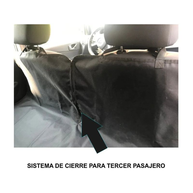 GENERICO - Lona Funda Manta Protectora Cubre Asiento Auto Para Perros Color Negro