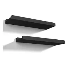 GENERICO - Repisas Flotantes De Madera Modernas Y Rusticas Macizas X2 Marrón