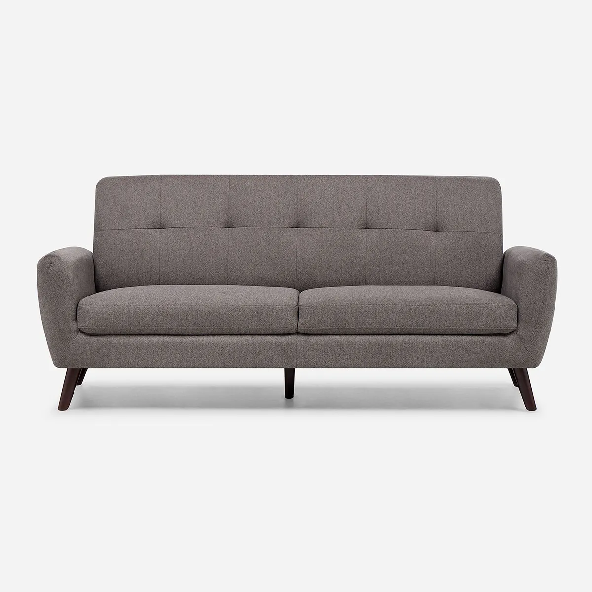 ROSEN - Sofá Adele 3 Cuerpos Tela Gris