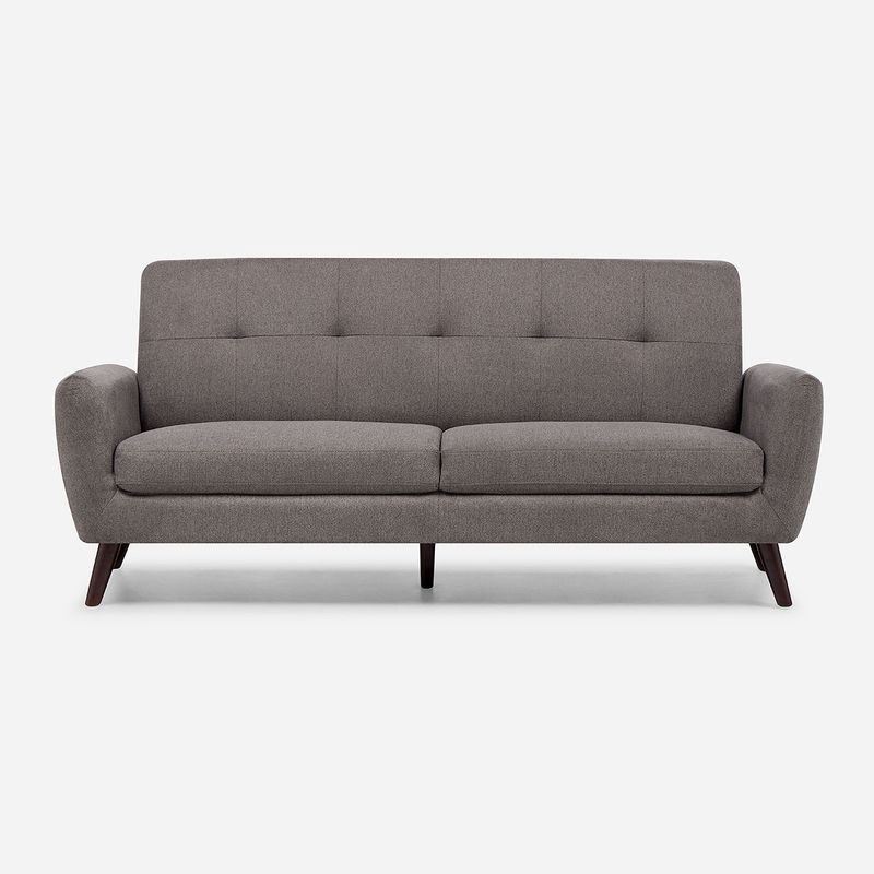 ROSEN - Sofá Adele 3 Cuerpos Tela Gris