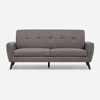 ROSEN - Sofá Adele 3 Cuerpos Tela Gris