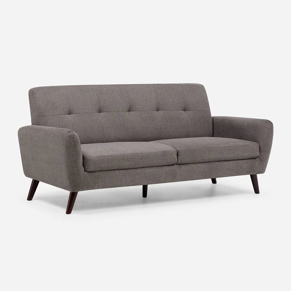 ROSEN - Sofá Adele 3 Cuerpos Tela Gris