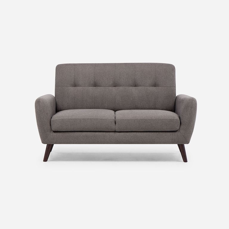 Sofa Adele 2 Cuerpos Tela Gris ...