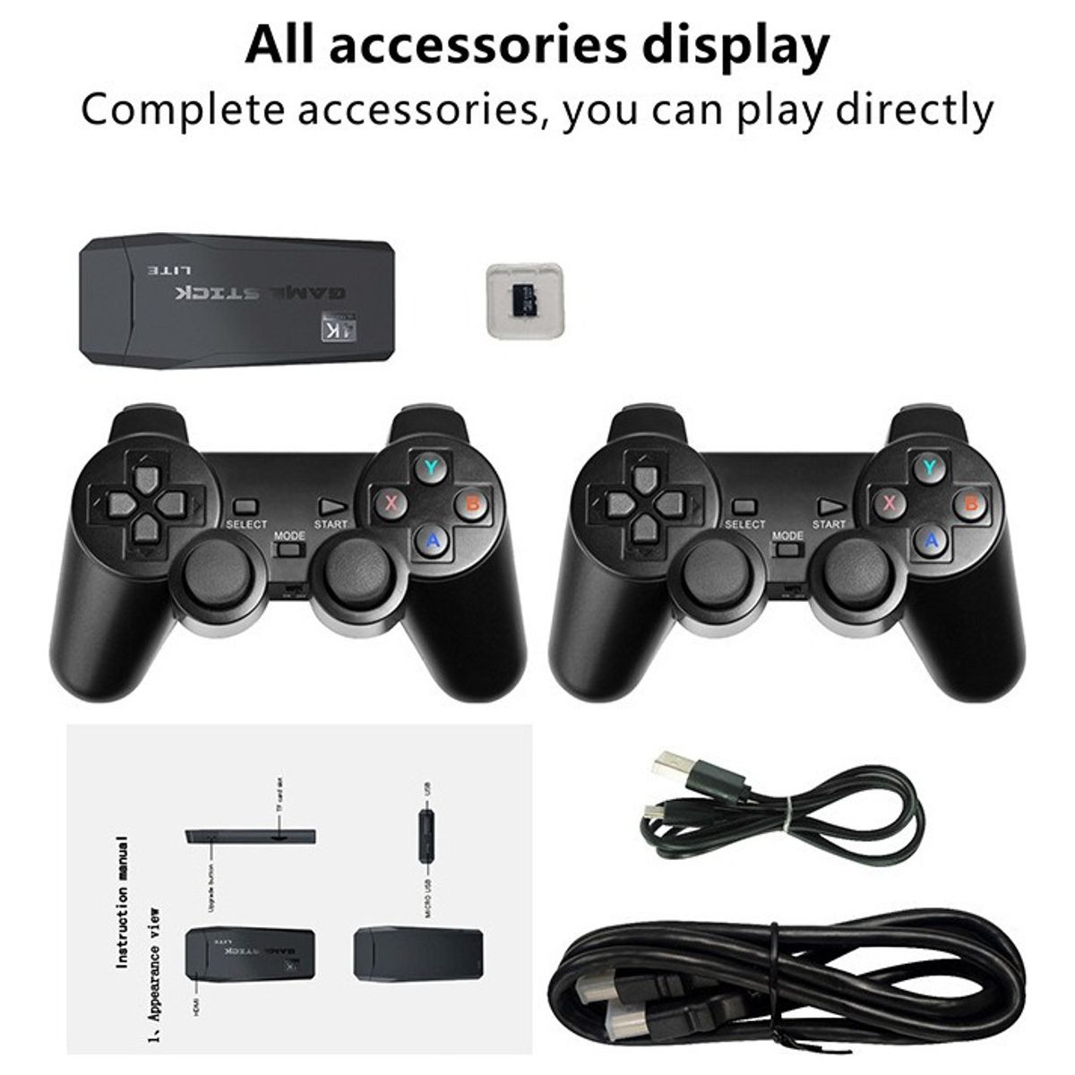 GENERICO - Game Stick 4k Lite CONSOLA DE JUEGOS RETRO