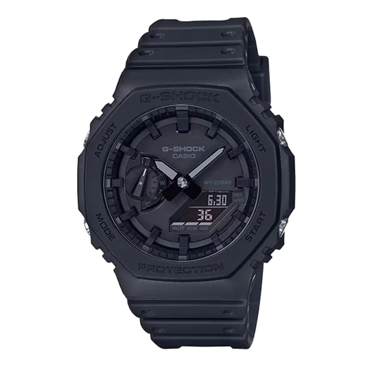 G-SHOCK - Reloj G-SHOCK Digital GA-2100-1A1 CarbonoResina Hombre Negro