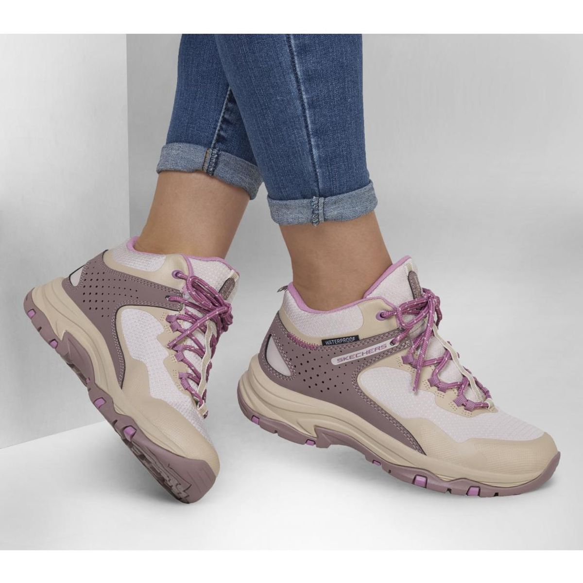 SKECHERS - Zapatilla Mujer Trego Tuscarora Rosa Skechers