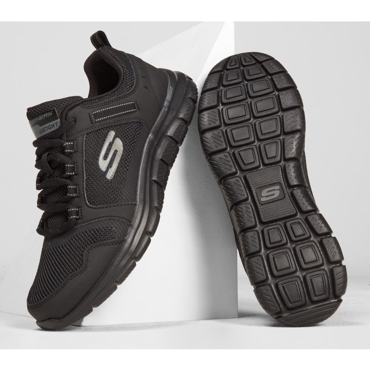 SKECHERS - Zapatilla Hombre Track Knockhill Bk Negro Skechers